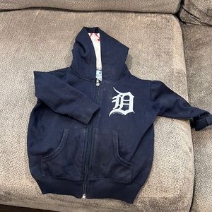Boys blue zip up Detroit hoodie size 18 months